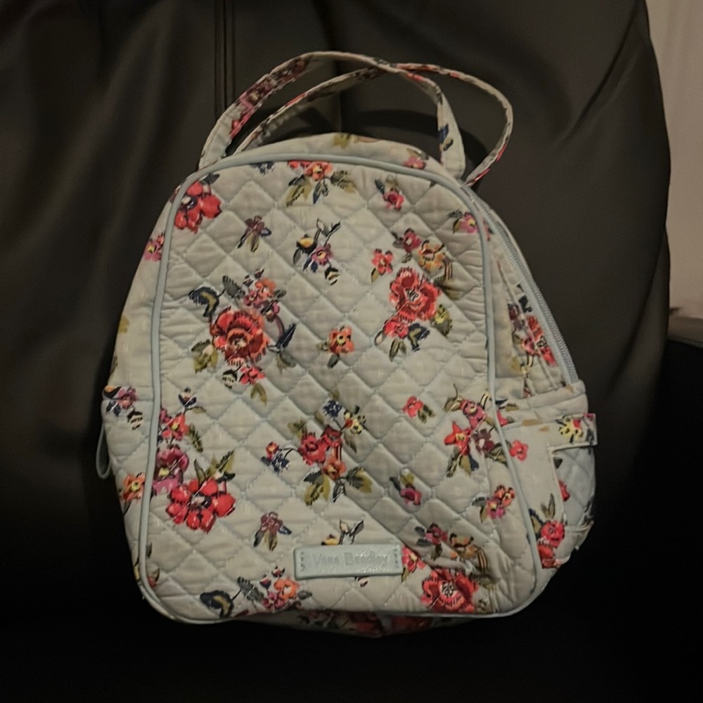 Vera Bradley Water Bouquet Light Blue Floral Mini Lunch Pack — RARE I
